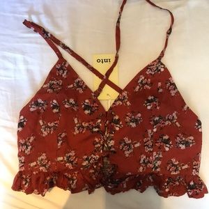 Floral Print LF Crop Top
